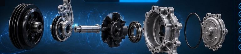Water pump — exploded component view